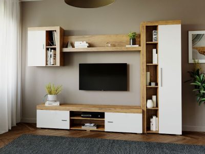 Mobila sufragerie - Living Milan C1 Stejar