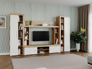Mobila sufragerie - Living Milan C3 Stejar