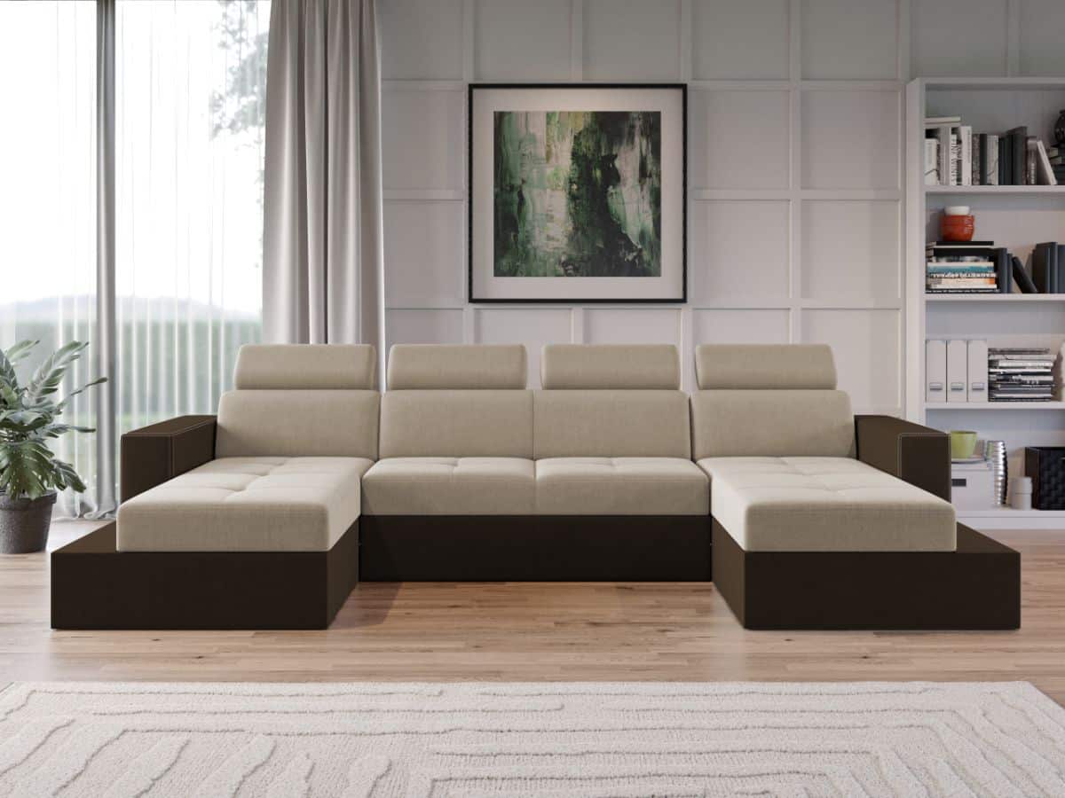Coltar U Extensibil Paloma crem / maro