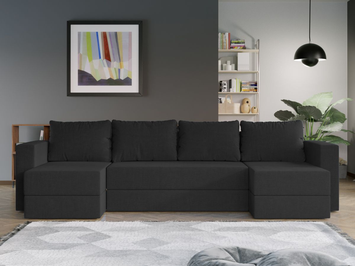 Coltar U Extensibil cu lada Alfa negru