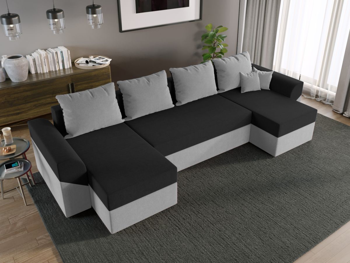 Coltar U Extensibil Cali gri / negru