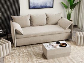 Canapea Extensibila Vanilla Crem