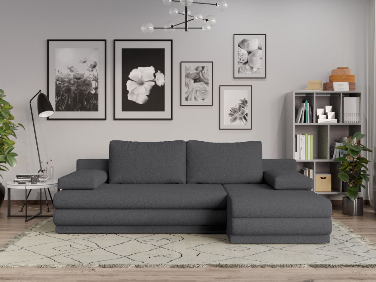 Coltar Extensibil Sensi plusat aspect lana gri