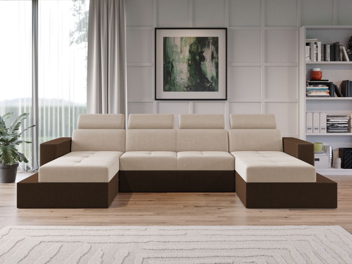 Coltar U Extensibil Paloma crem / maro