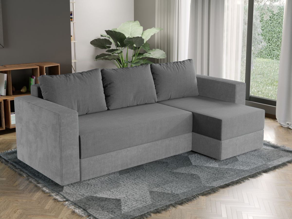 Coltar Extensibil Alfa Catifea / Reiat Gri Deschis