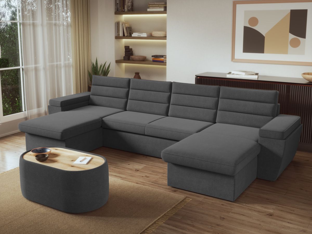 Coltar U Extensibil Spark Gri Inchis — imaginea 2