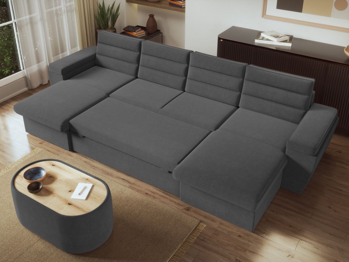 Coltar U Extensibil Spark Gri Inchis — imaginea 3