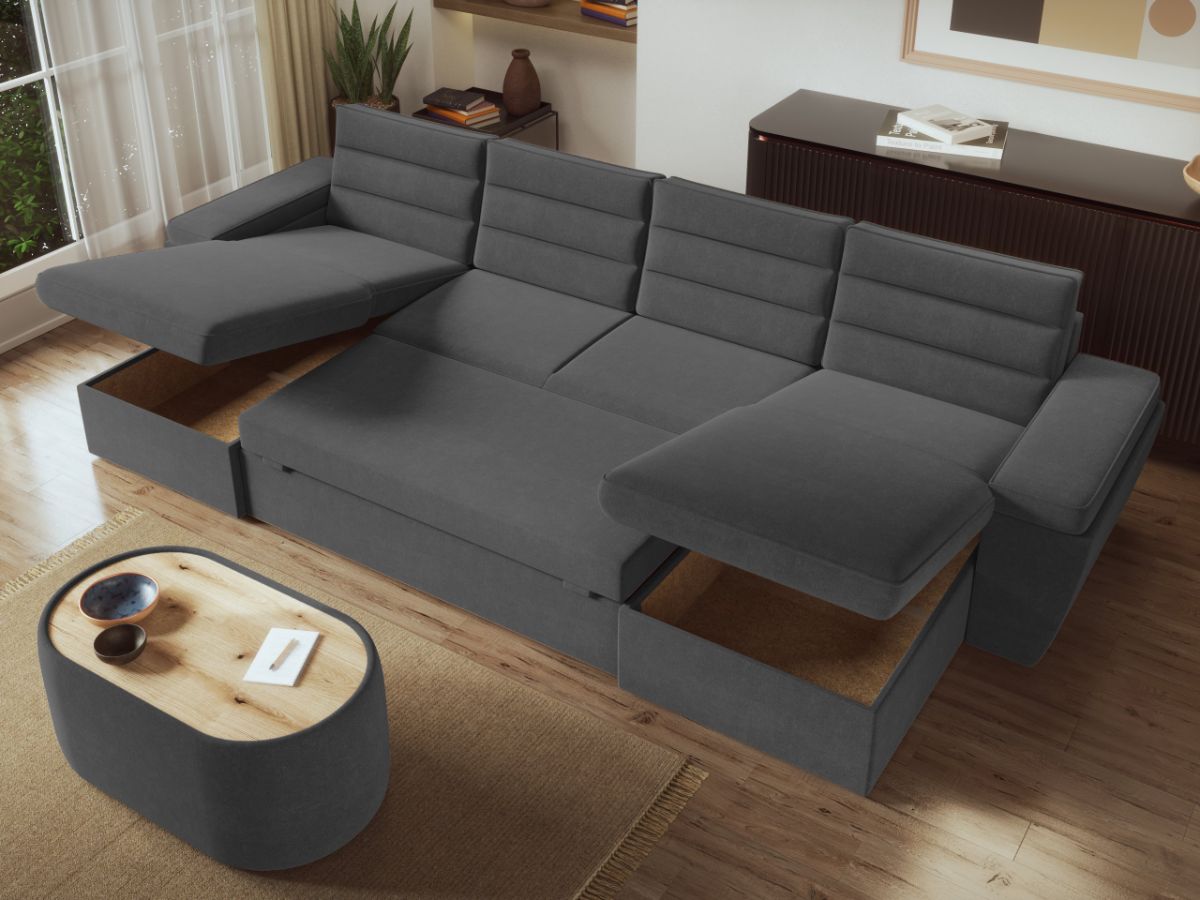Coltar U Extensibil Spark Gri Inchis — imaginea 4